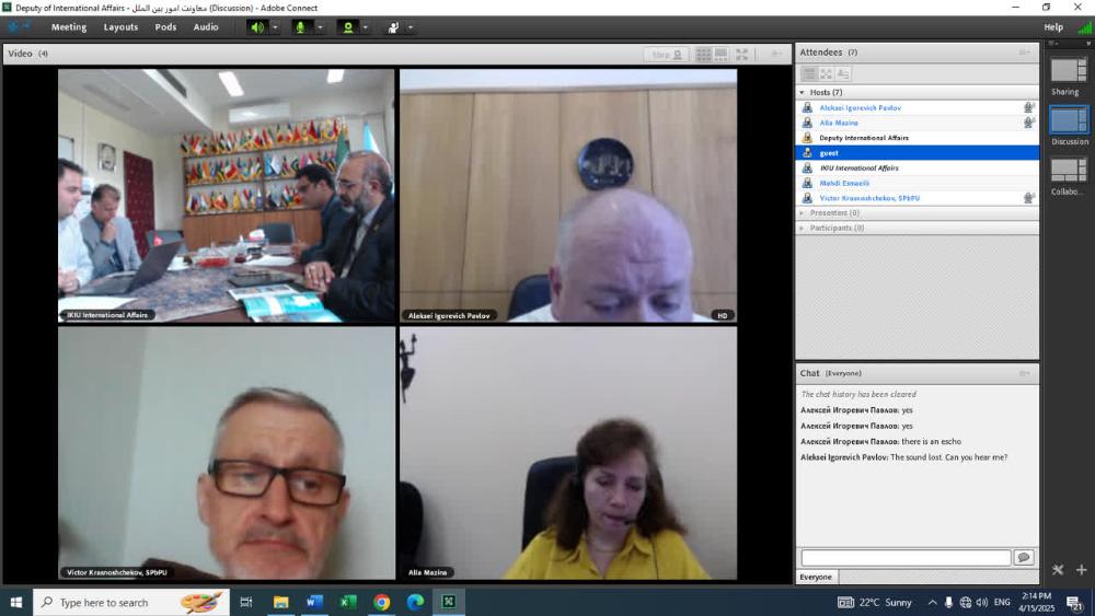 توسعه همکاری های علمی بین المللی دانشگاه  بین المللی امام خمینی (ره) و دانشگاه پلی تکنیک روسیه